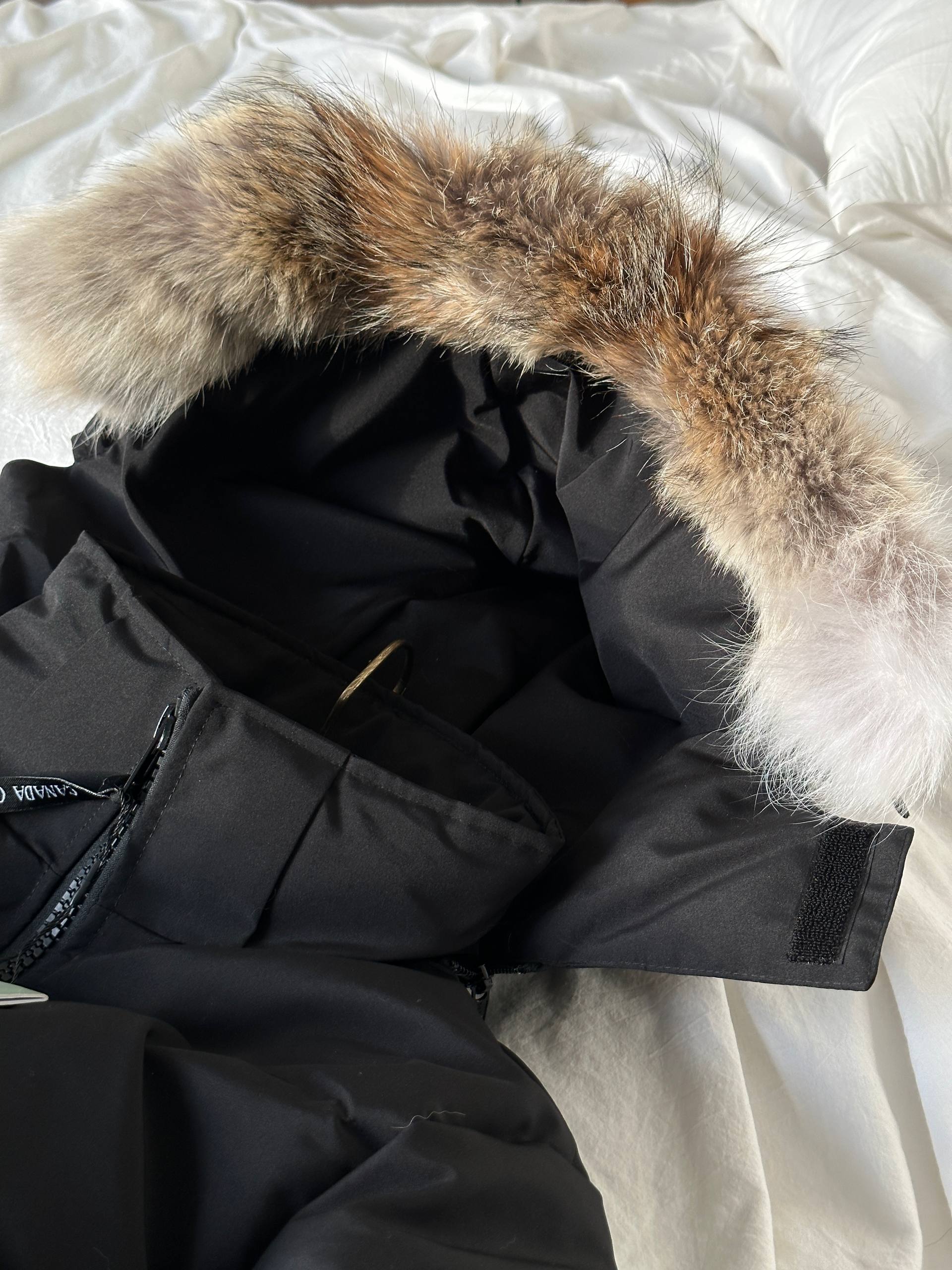 Canada Goose Long Coyote Fur Trim Hood Parka Down Coat