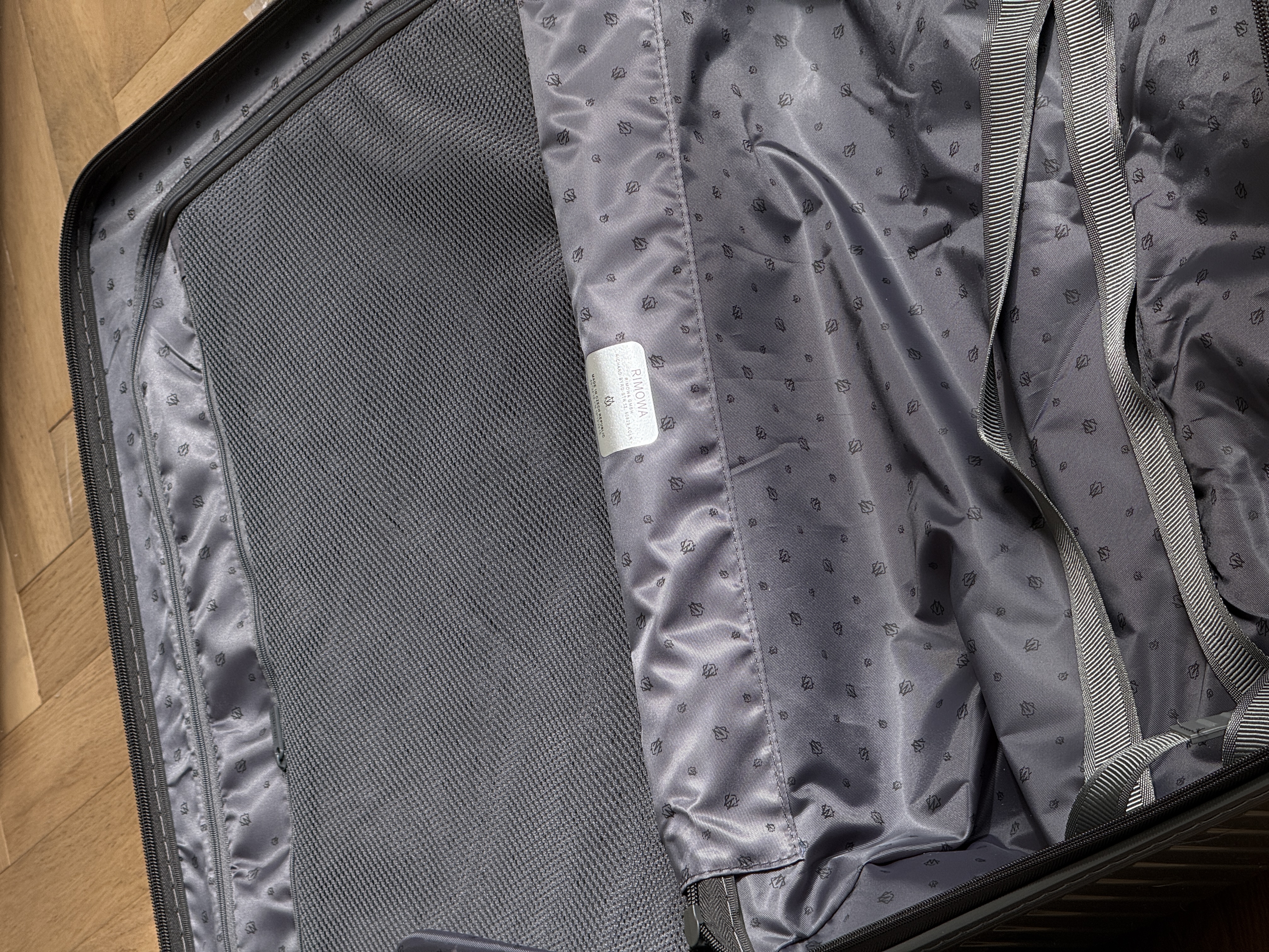 Rimowa Glossy Dark Gray Carry-on Rolling Luggage