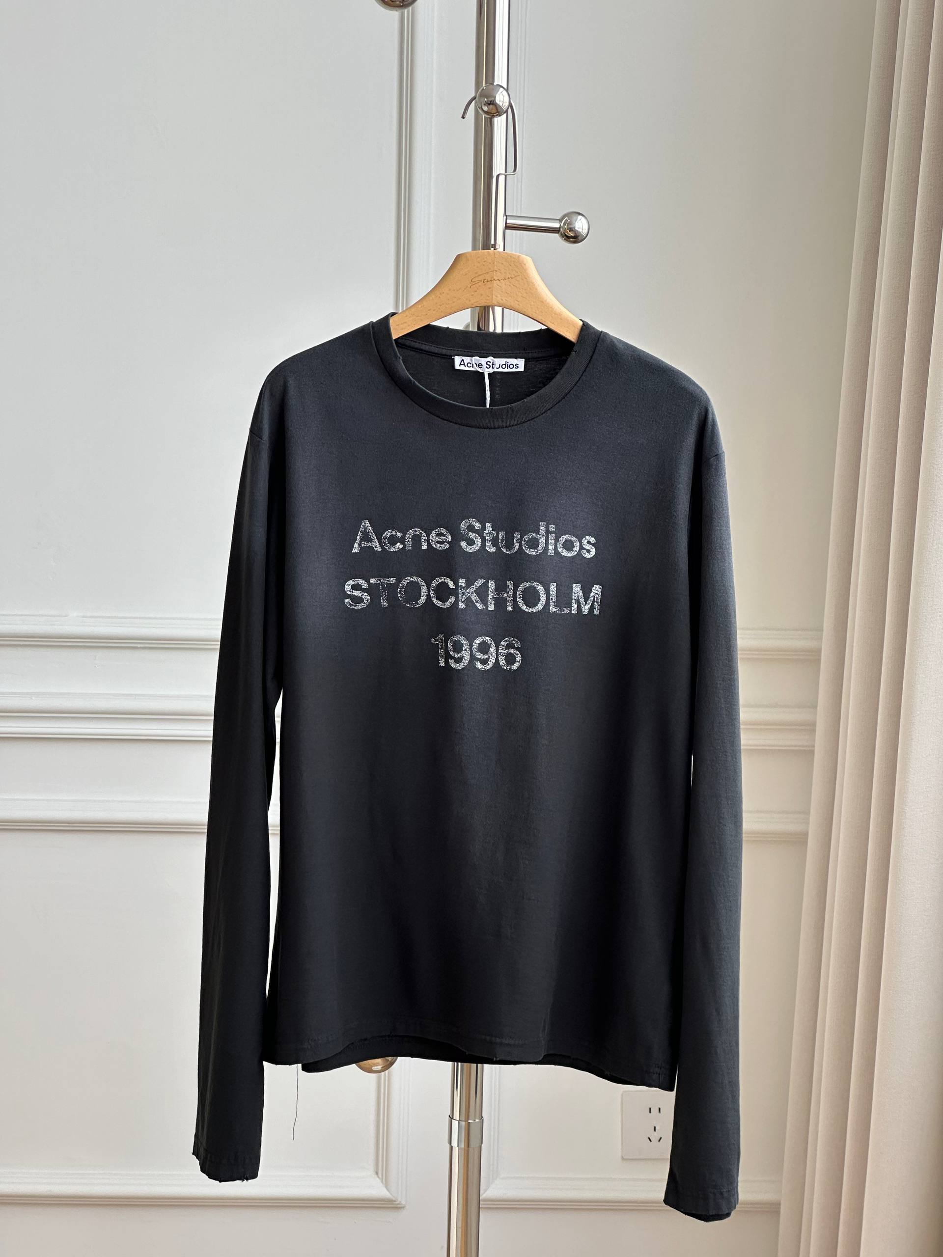 Acne Studios 1996 Logo Printed Vintage Long-sleeve T-shirt