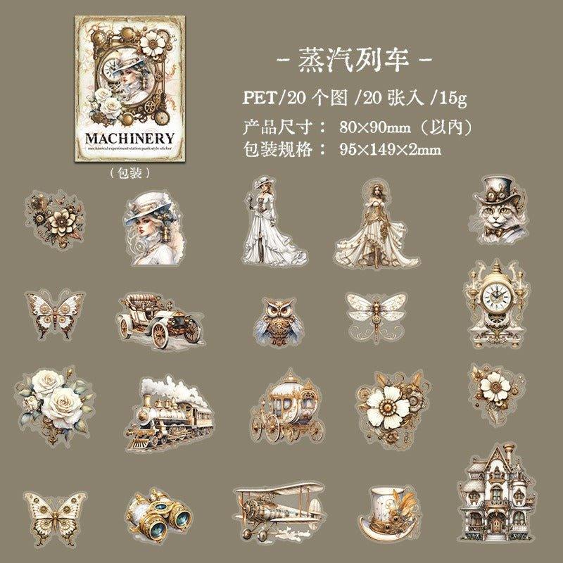 1029  Mechanical Experiment Station Series Stickers