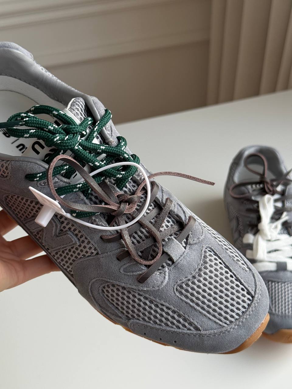 Miu Miu × New Balance 530 SL Suede & Mesh Sneakers