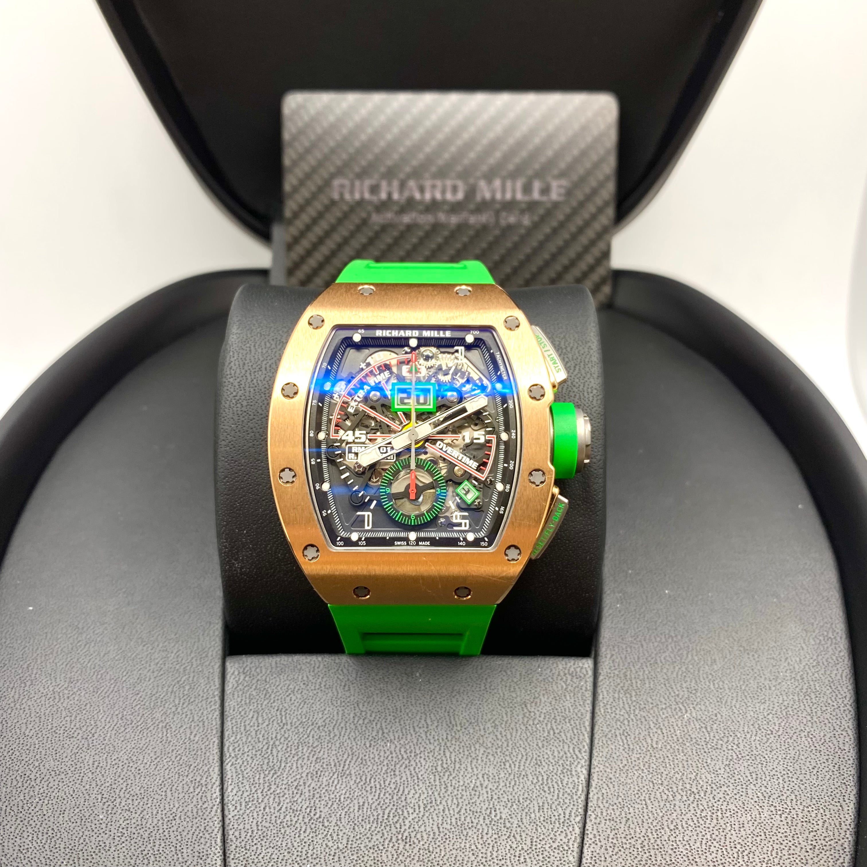 Richard Mille Flyback Robert Mancini Rose Gold & Titanium RM11-01【1:1 Replica】