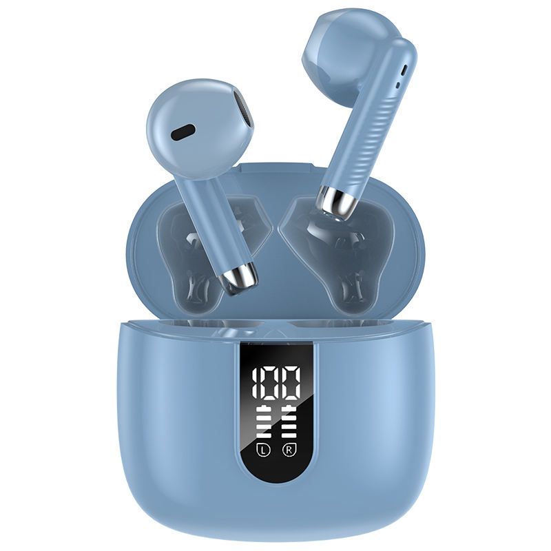 True Wireless for 5.3 In-Ear Earbuds 13mm Dynamic Drivers HiFi Stereo Sound CVC8.0 Microphone LED ANC IPX4