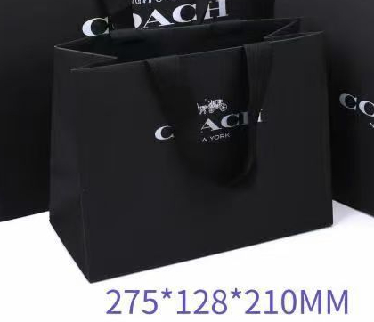 Coach Accessory hanbag gift bag black paperbag