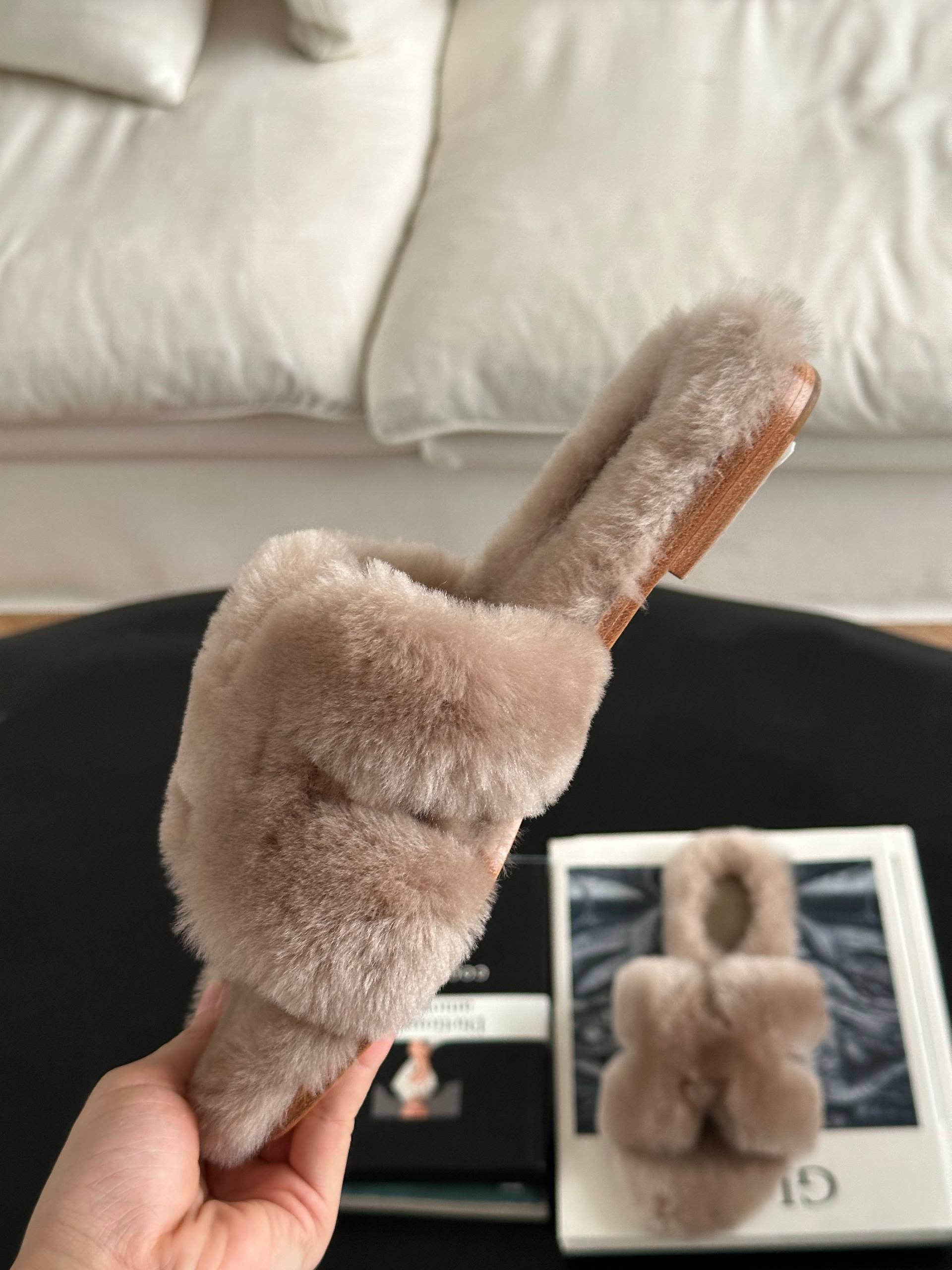 Hermès Chypre Shearling Fur Slippers