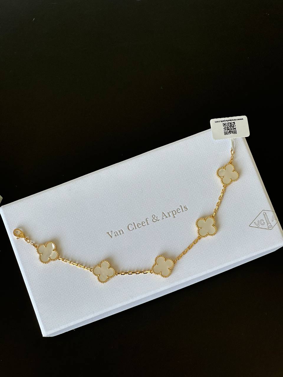 Van Cleef & Arpels Vintage Alhambra Mother-of-Pearl 5 Motifs Bracelet