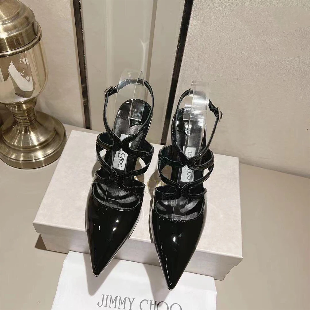 Jimmy Choo Patent Leather Azia  Heels