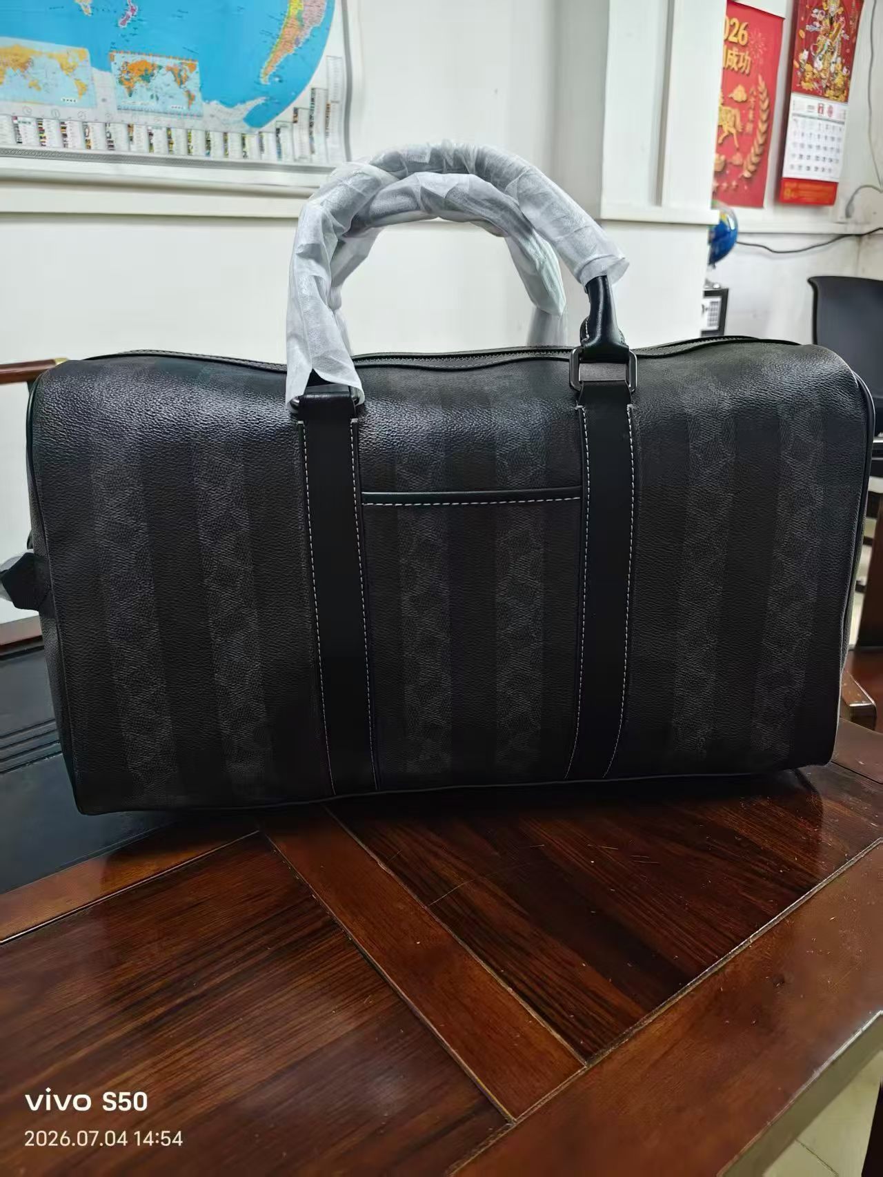 Women Handbag CDX94 Venturer Travel Bag In Signature Canvas With Stripes