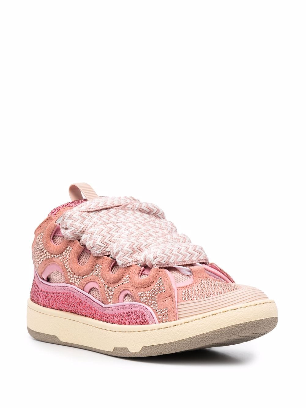 Lanvin LEATHER CURB SNEAKERS