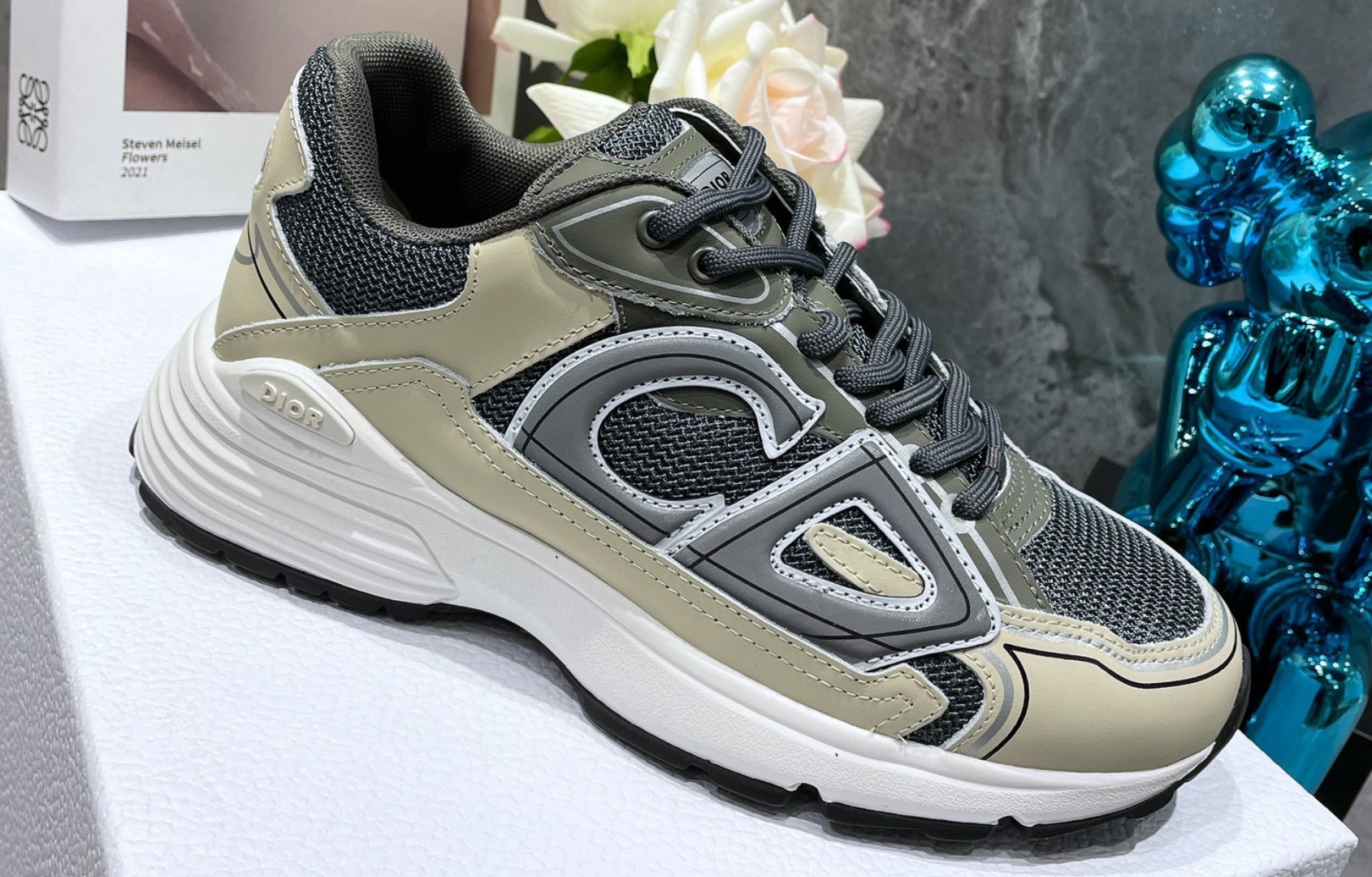 Dior B30 Dad Sneakers Green Gray (AA Normal Quality Version)
