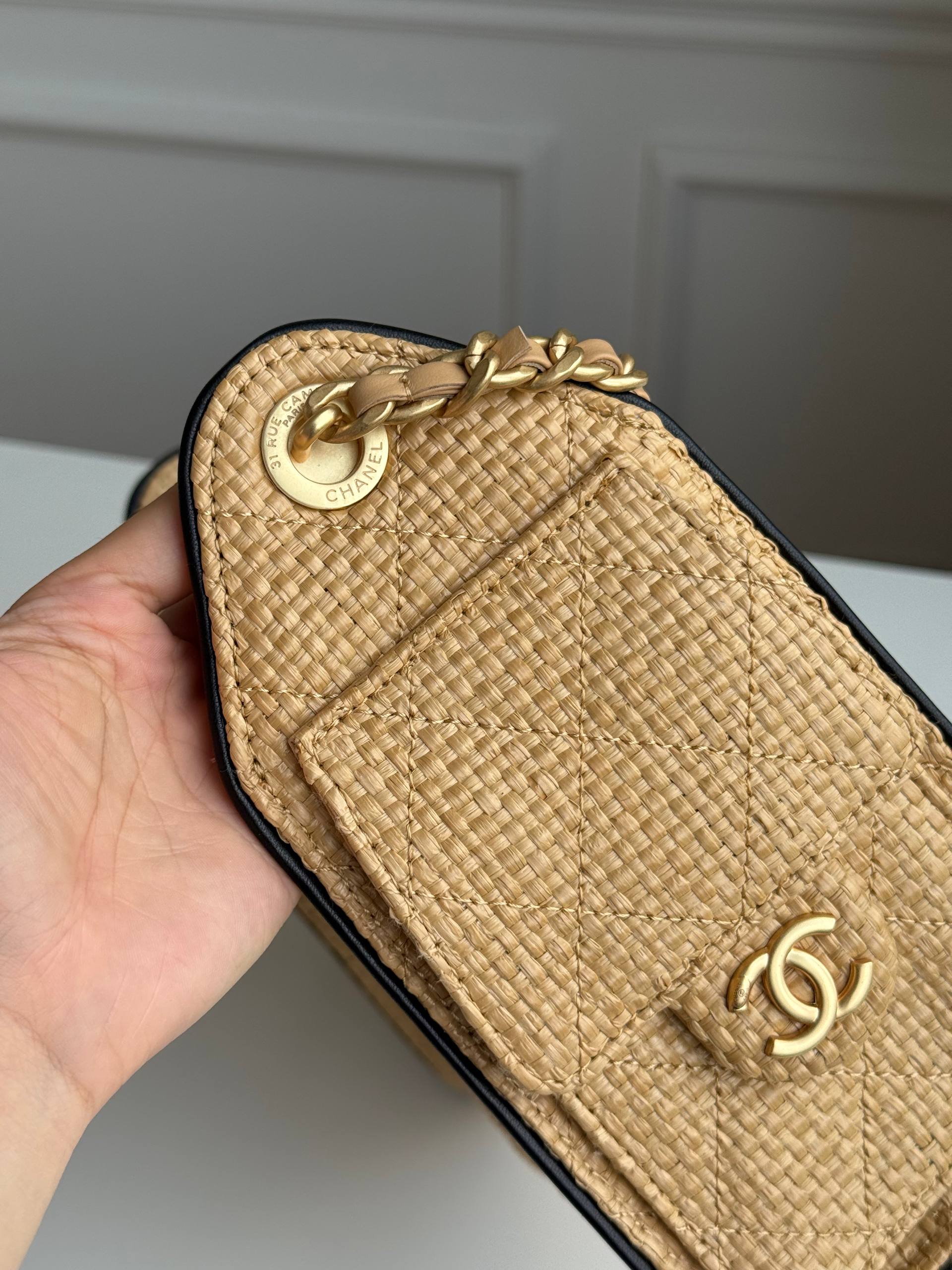 Chanel Mini 25 Hobo Bag in Raffia