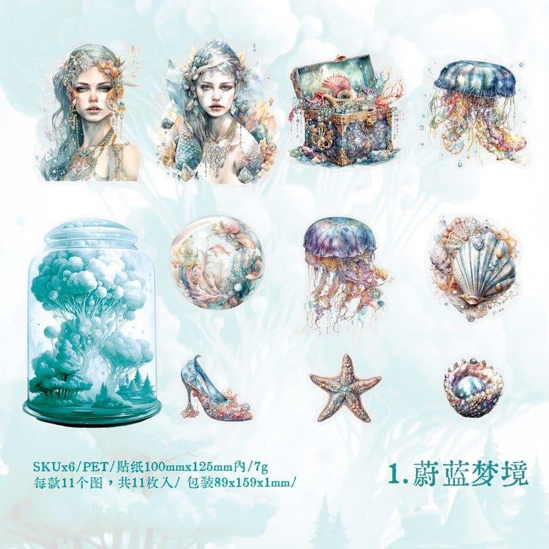 1150 Sticker Pack Deep Sea Shimmer Series