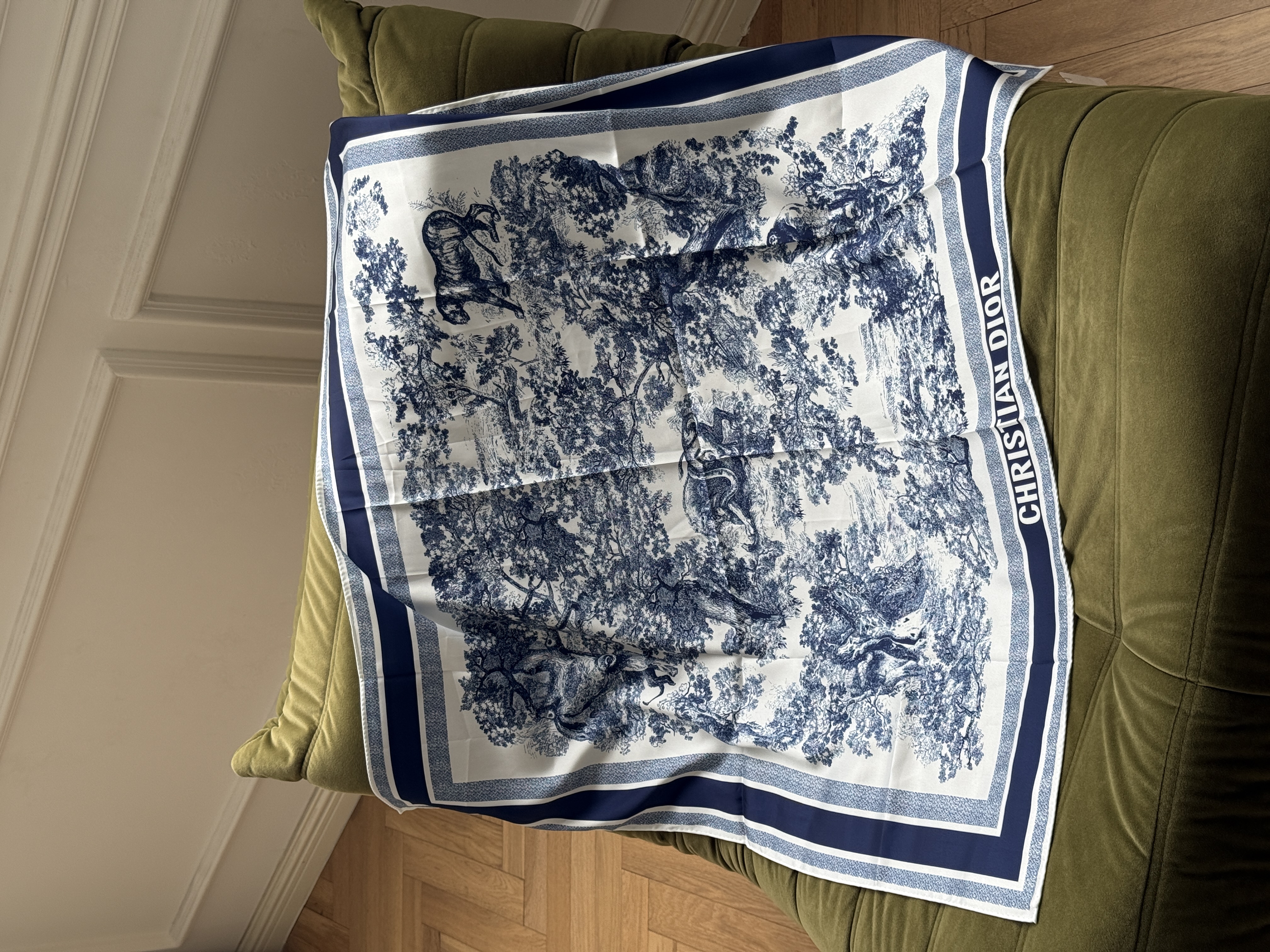 Dior Toile de Jouy Jungle Scarf