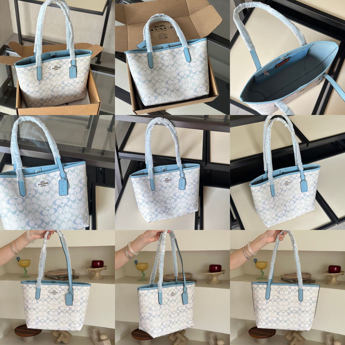 Men Handbag CDX82 CDZ09 Medium City Tote Bag Pretty Signature Canvas