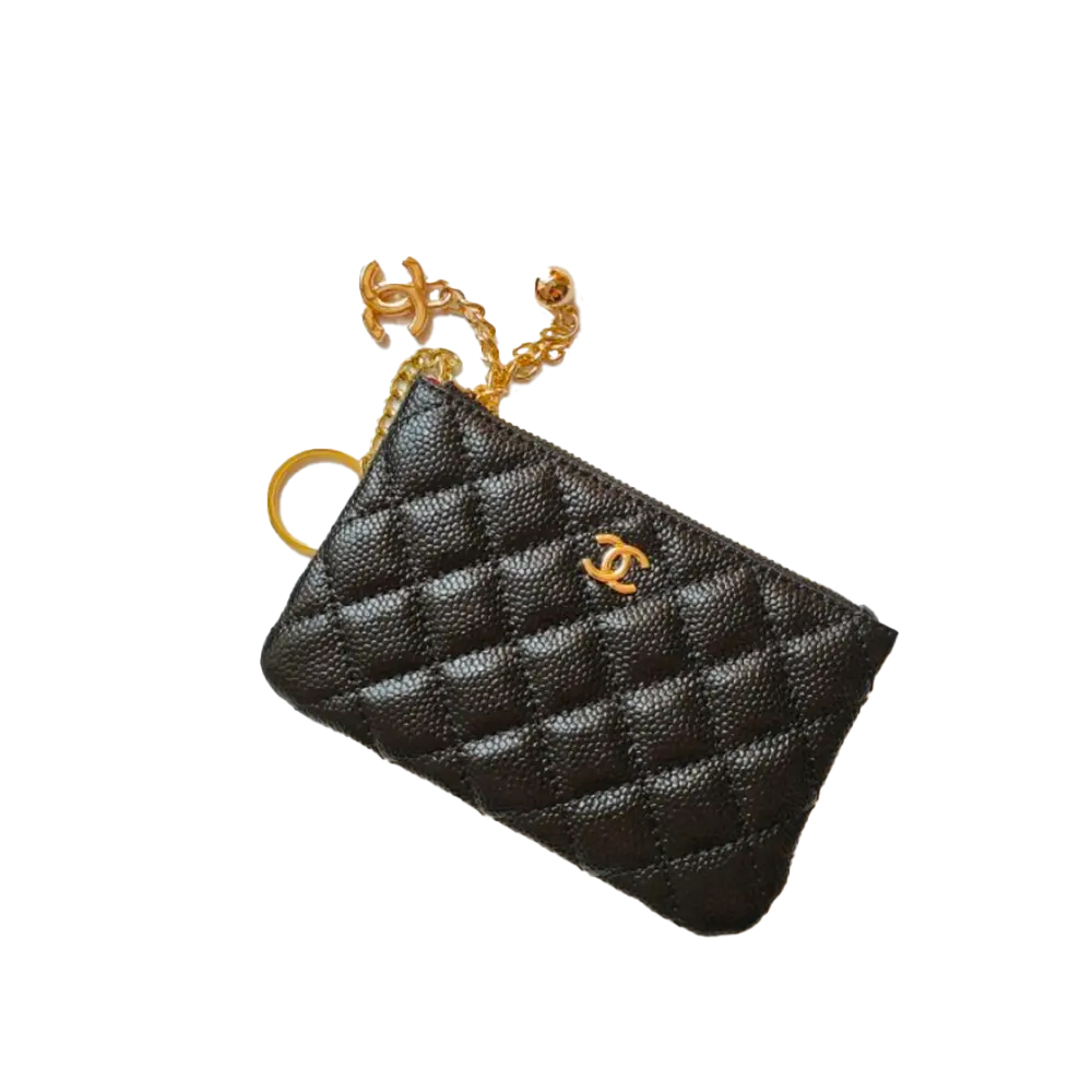 Chanel Pendant Zipper Coin Wallet