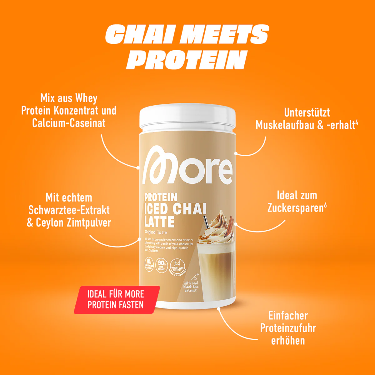 More Protein Iced Chai Latte