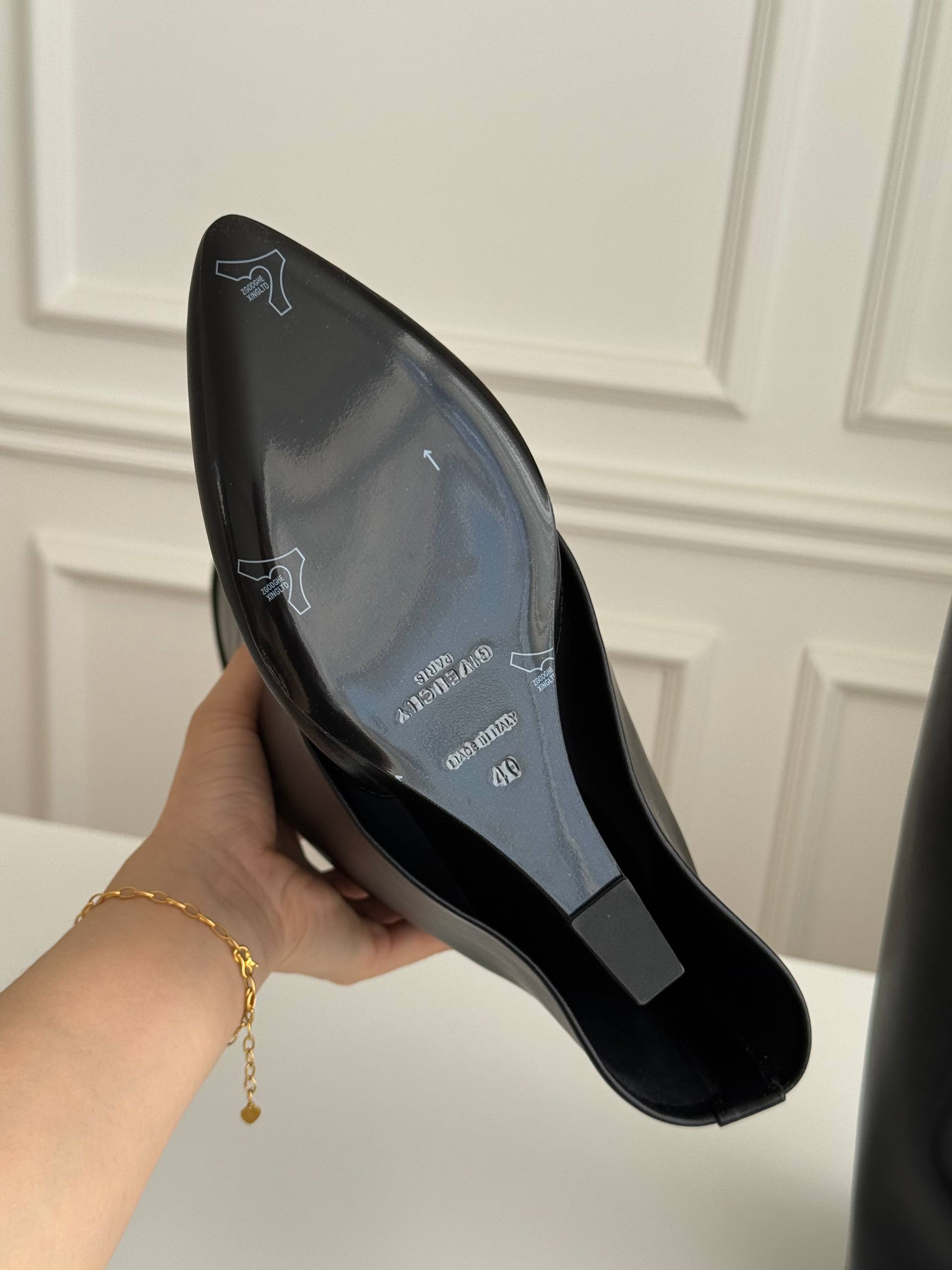 Givenchy Shark Lock Smooth Calfskin Wedge Boots