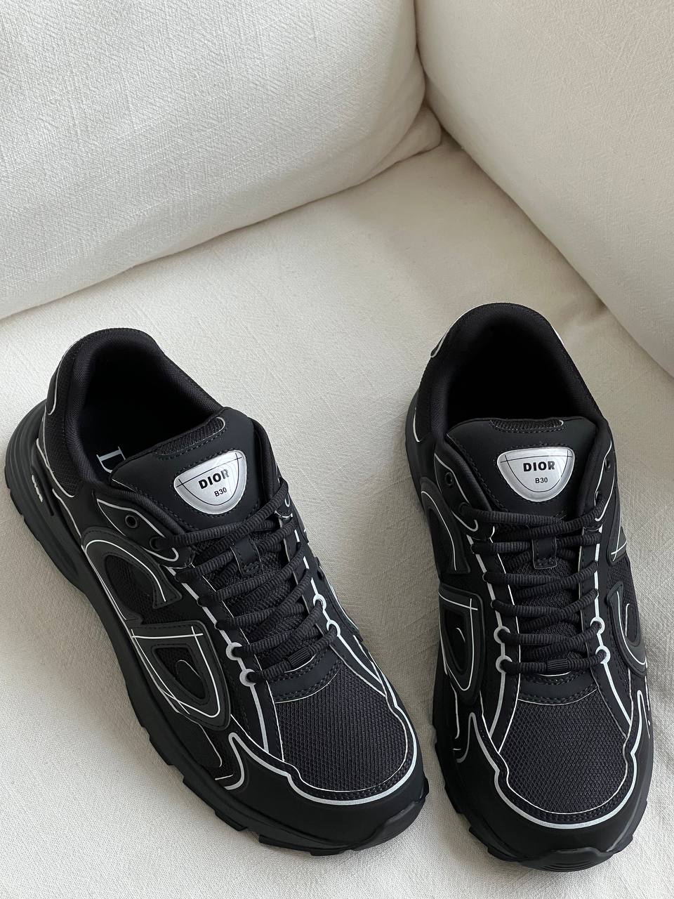DIOR B30 Mesh & Technical Leather Sneakers