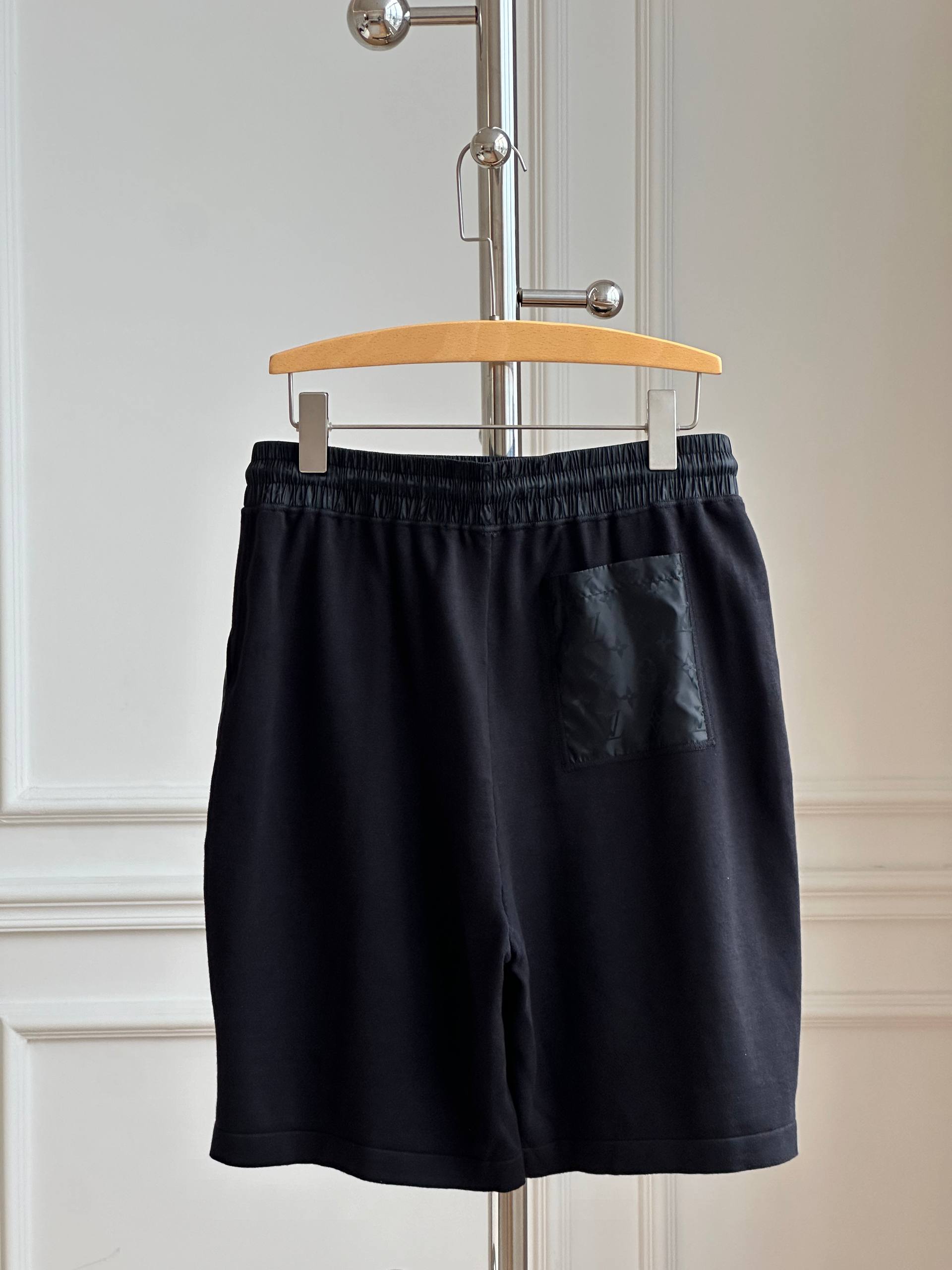 Louis Vuitton Monogram Nylon-Paneled Sweat Shorts