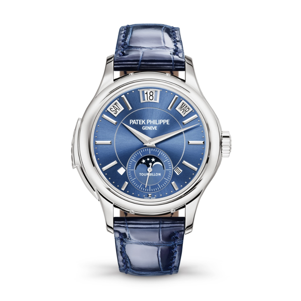Patek Philippe Grand Complications Tourbillon Minute Repeater Perpetual Calendar White Gold Blue Dial 5207G-001【1:1 Replica】