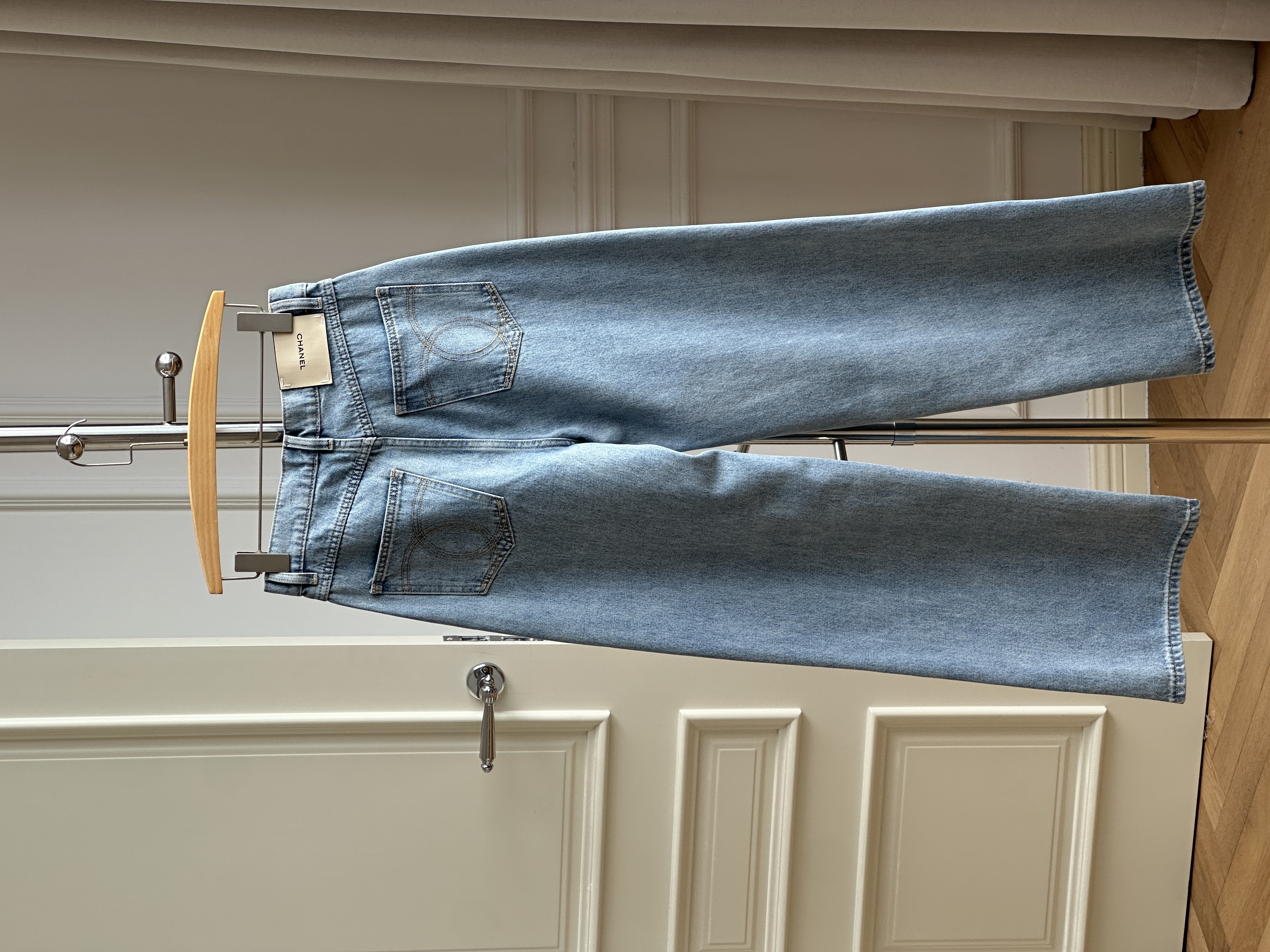Light Wash Light Blue High Waist Wide Leg Denim Jeans