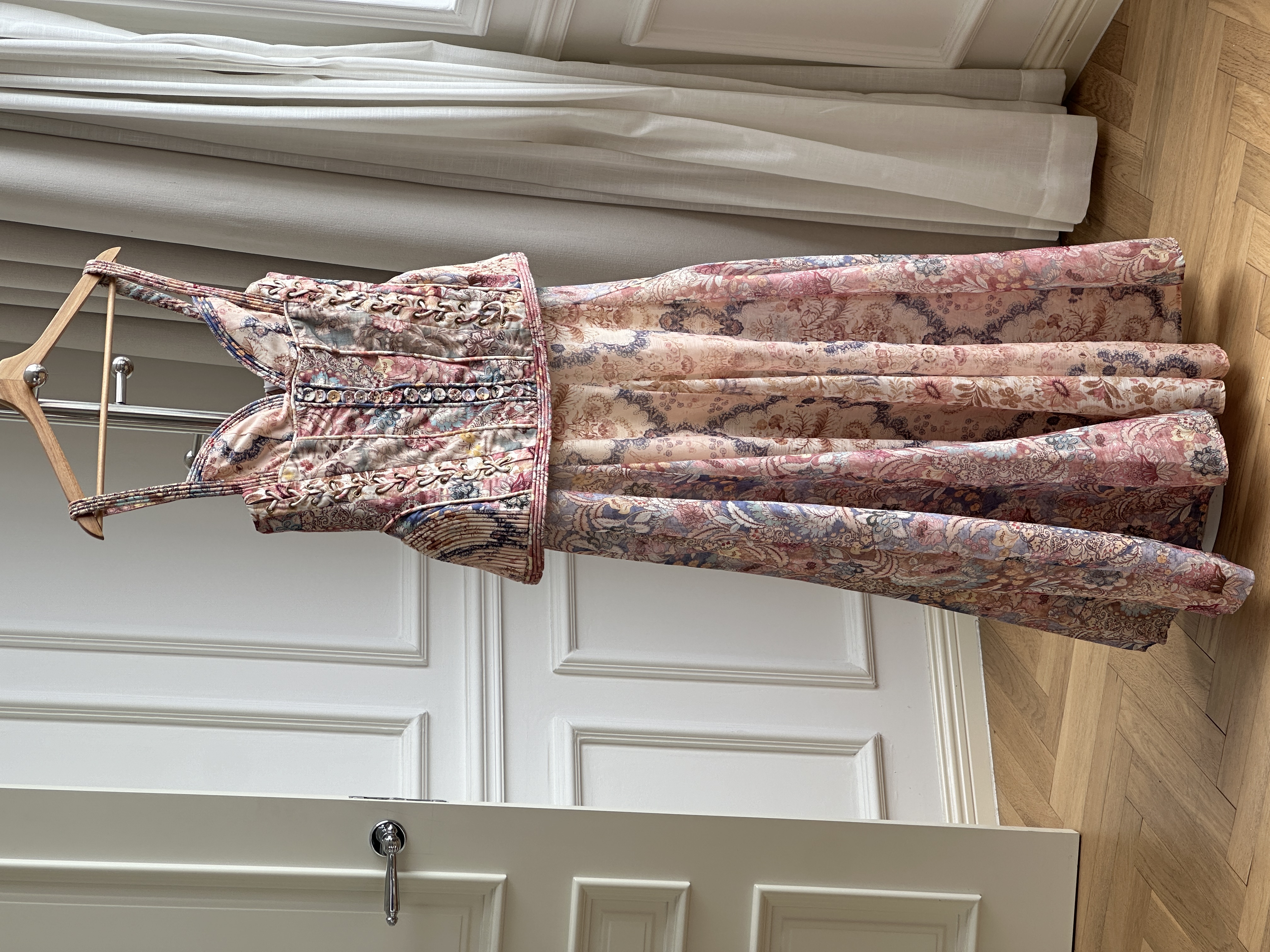 Zimmermann Rebellion Corded Printed Linen Maxi Dress (Two-Piece Set)