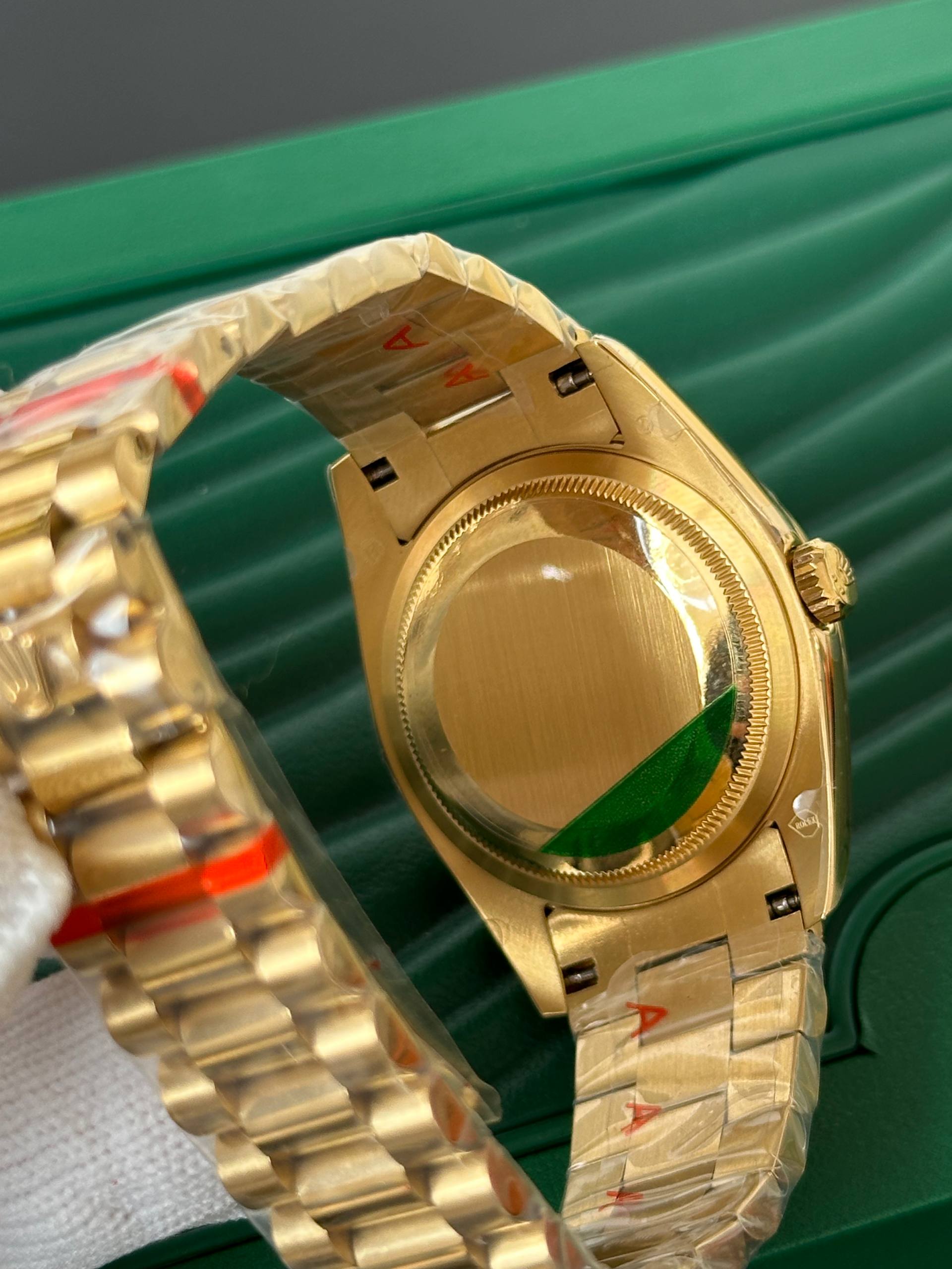 Rolex Full Gold Datejust Diamond Index Automatic Watch