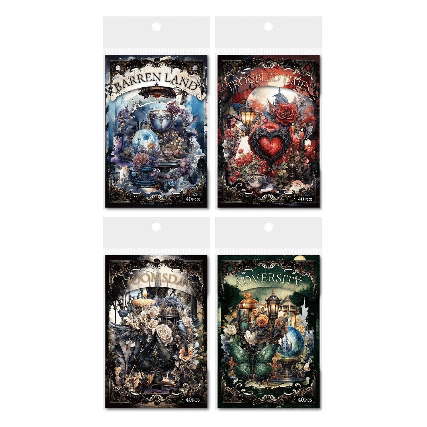 1109 Handwritten Notes Dark Handbook Series Sticker Pack