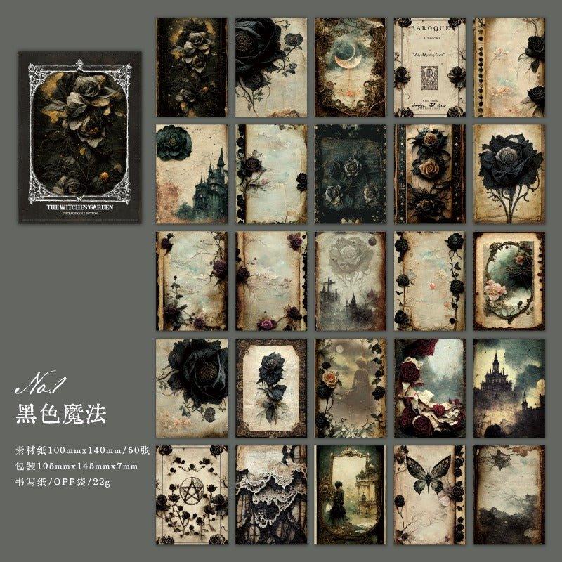 2118 Material Paper Witch's Garden Collection