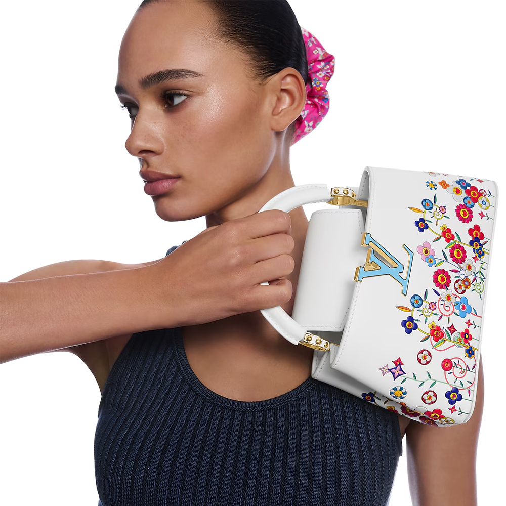 LV x Murakami Capucines East West Mini