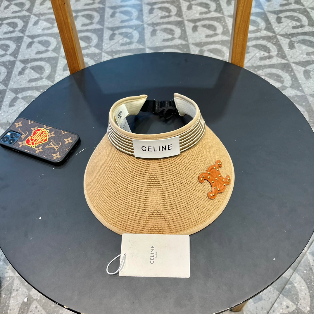 Ceiline Empty Top Hat UV Protection Large Brim Sunhat