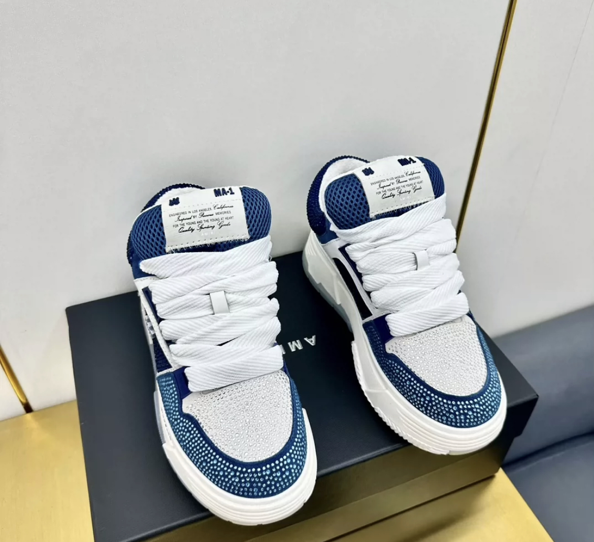 AMIRI Diamond Bread Shoes Blue & White