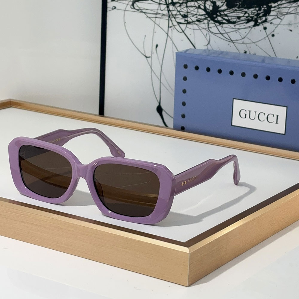 Gucci  Fashion mirror leg Logo  sunglasses Top quality