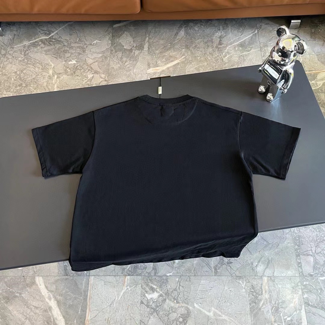 balenciaga 2024 black logo tee