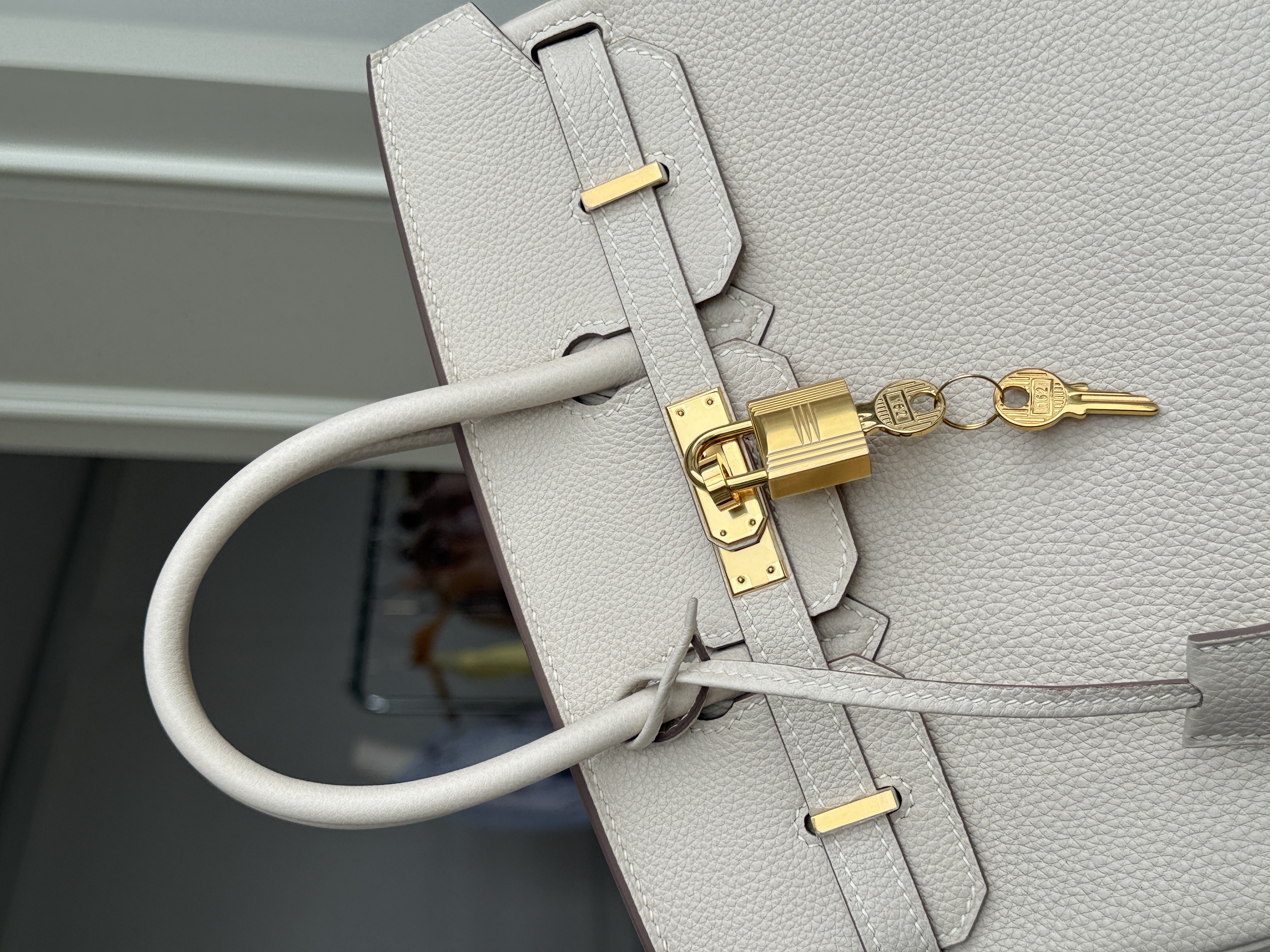 Hermès Birkin Elephant Grey Togo Leather Gold Hardware Handbag