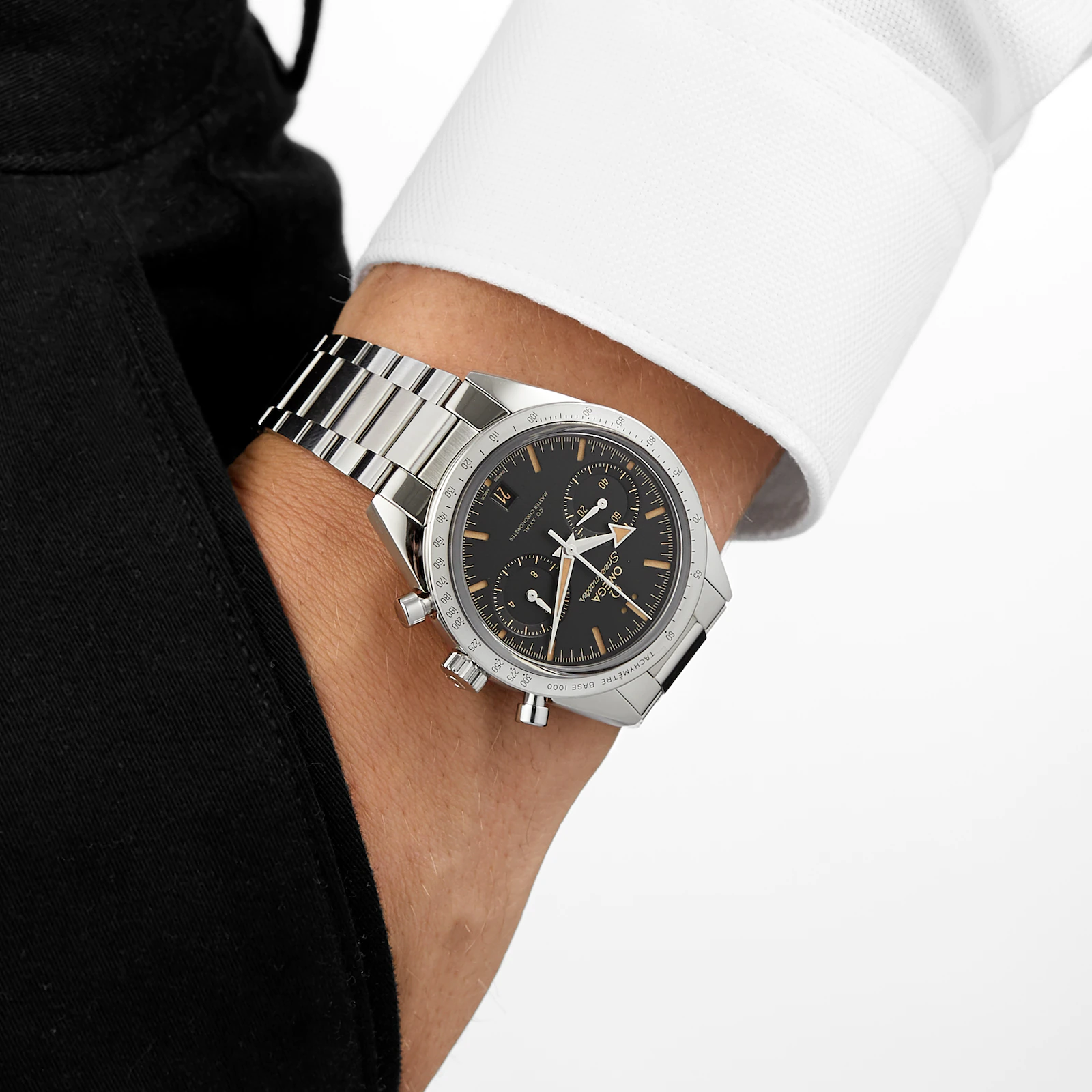 OMEGA Speedmaster 57 Co-Axial Master Chronometer Chronograph 40.5mm Mens Watch Black O33210415101001