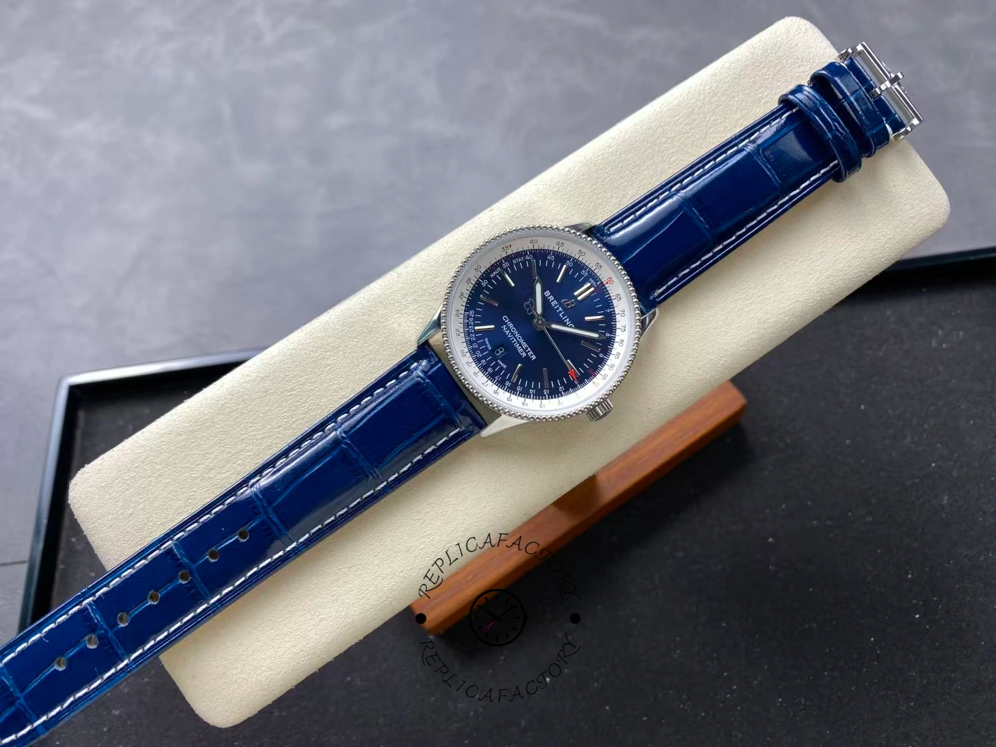 Breitling Navitimer Automatic 41 1:1 Clone A17325211C1P1 Blue Strap Men's Watch