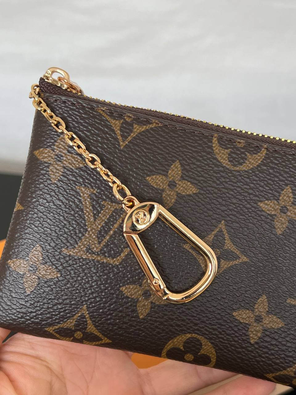 Louis Vuitton Classic Monogram Coated Canvas Zipper Coin & Card Pouch