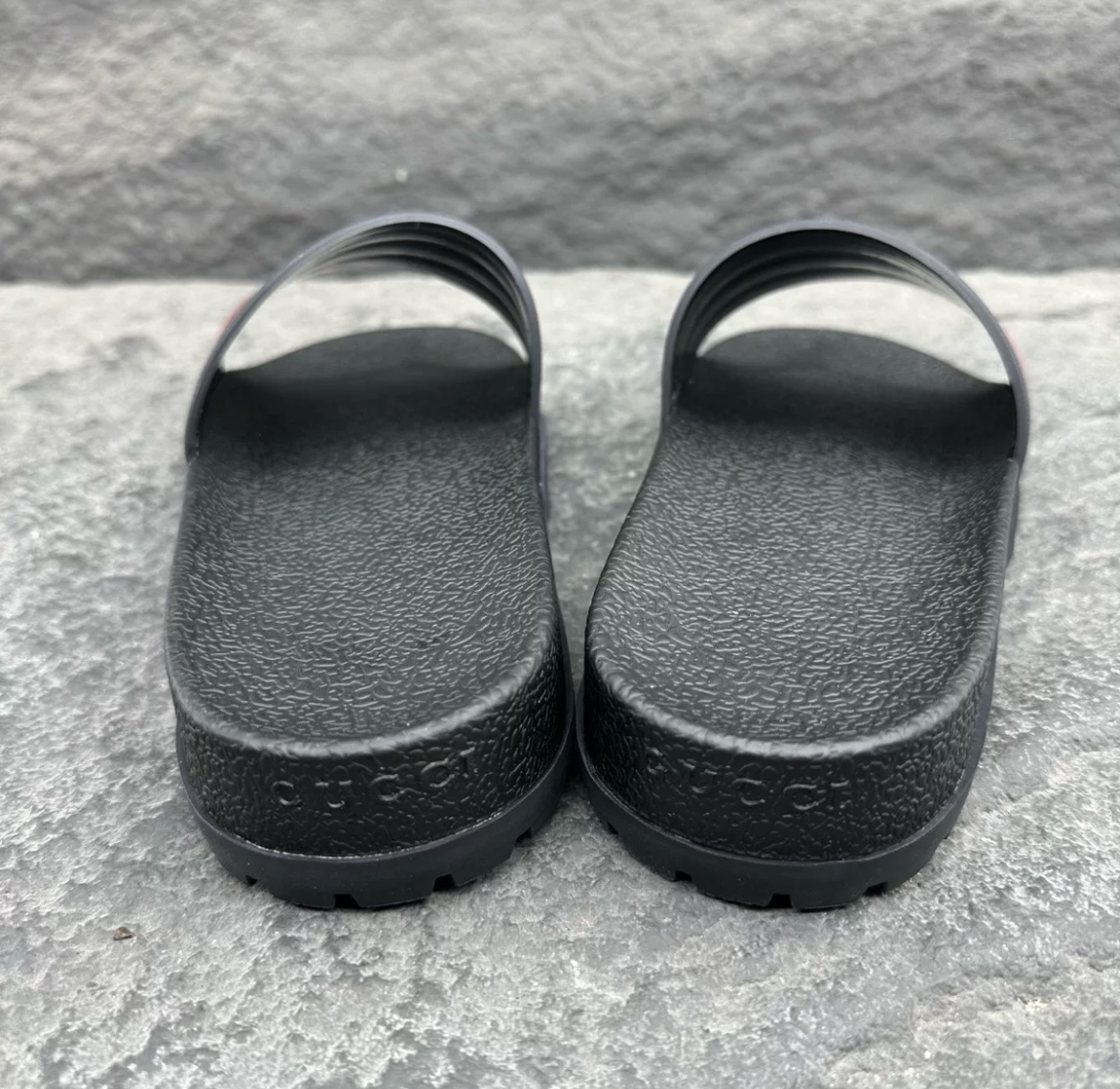 1:1 Gucci Lido Slides Black Color