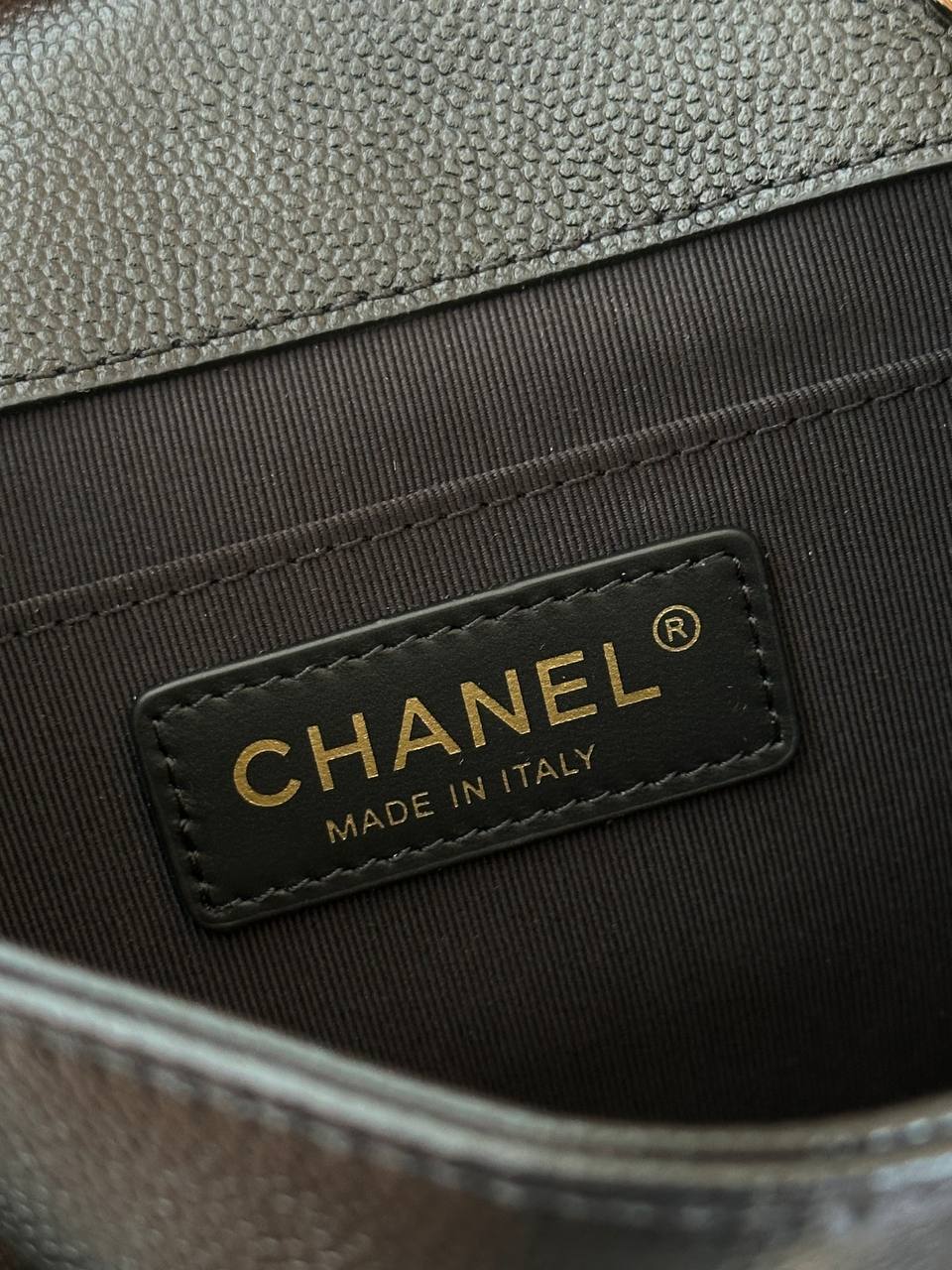 Chanel Black Caviar Leather Multi-pocket Mini Backpack