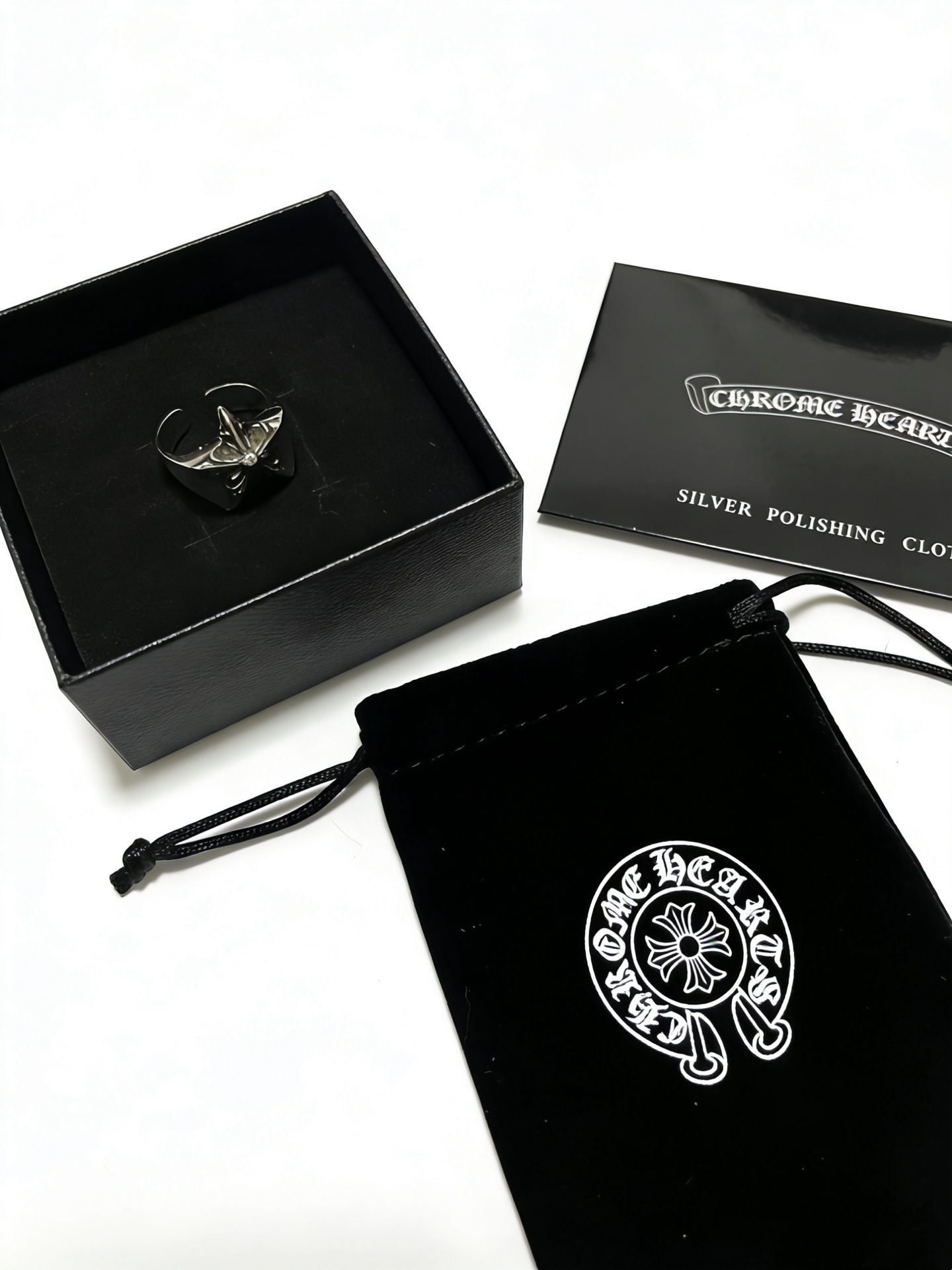 Chrome Cross Ring