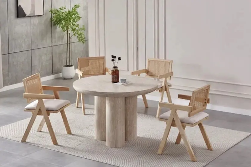 Table à Manger Ronde MIYA - 110 x 110 cm