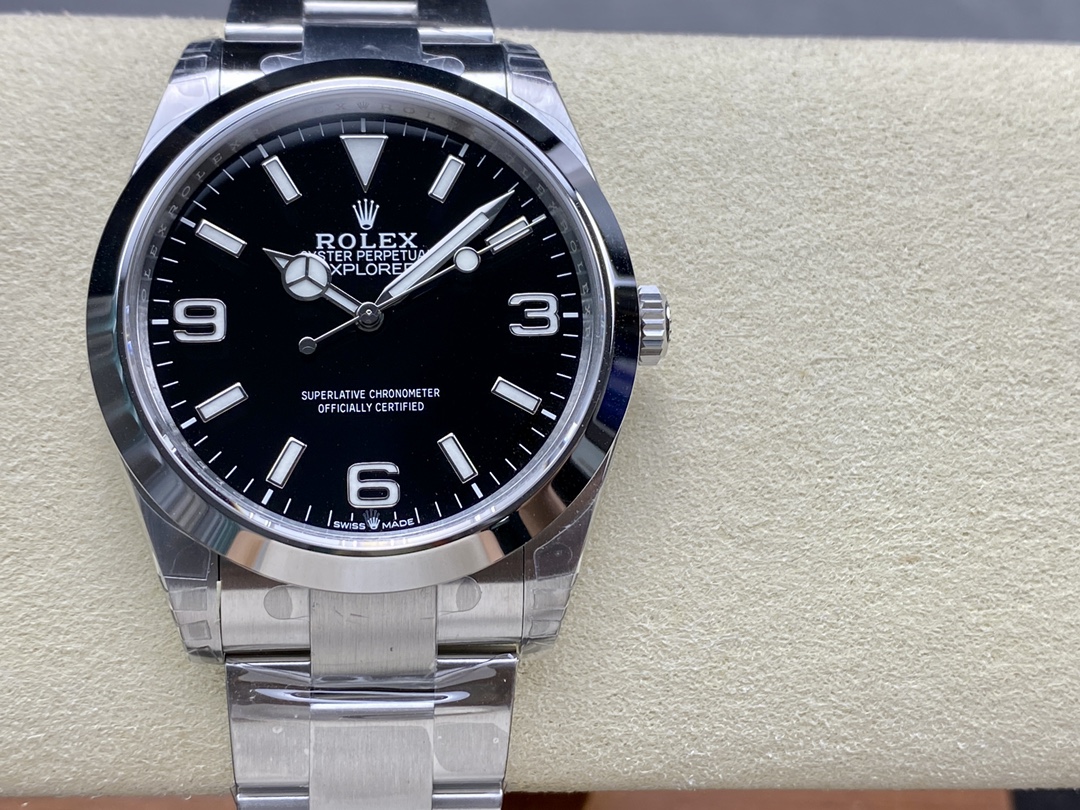 Rolex Explorer SRL156 14270 Stainless Steel Black Dial 36MM Mens Replica Watch