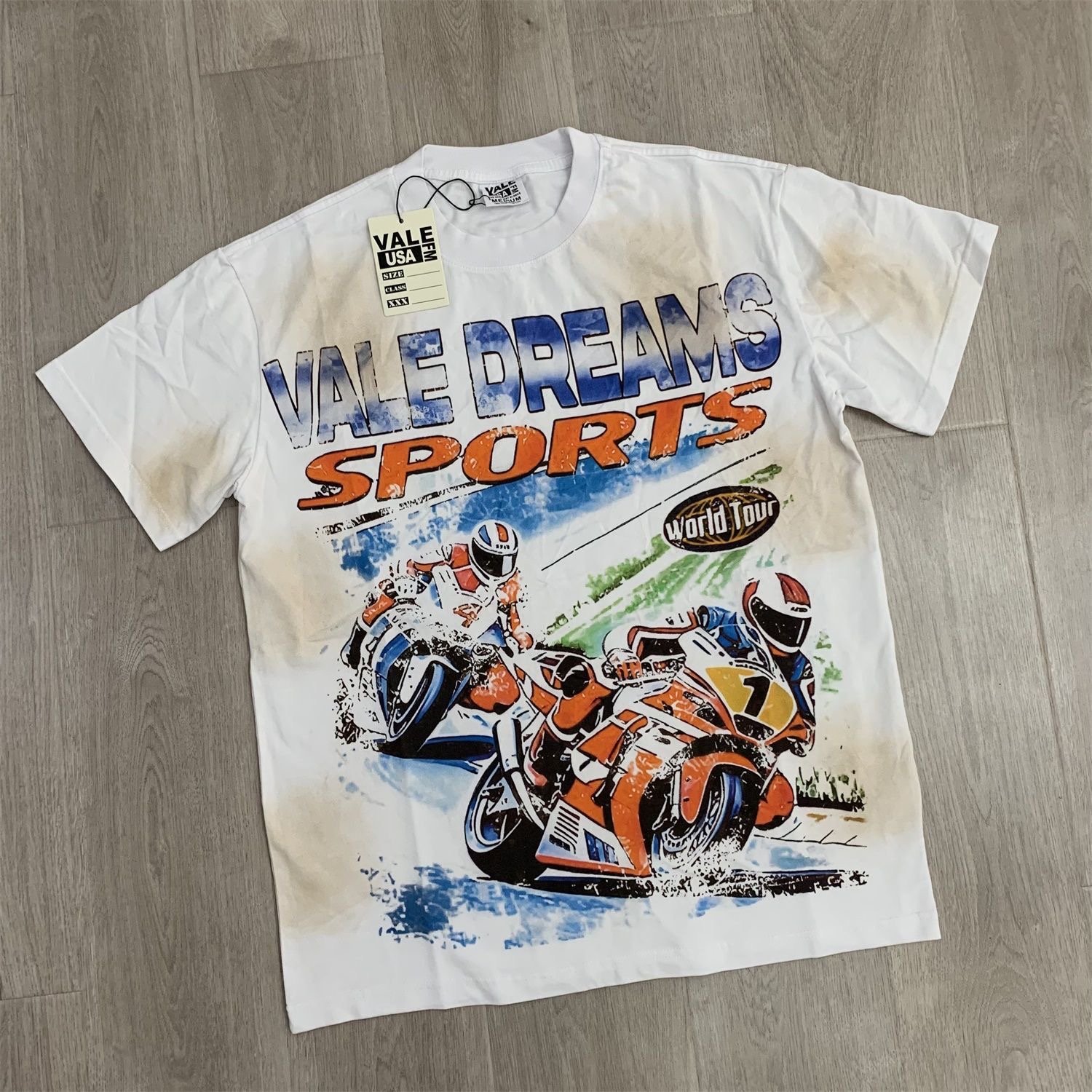 Vale Motorcycle race Tee White