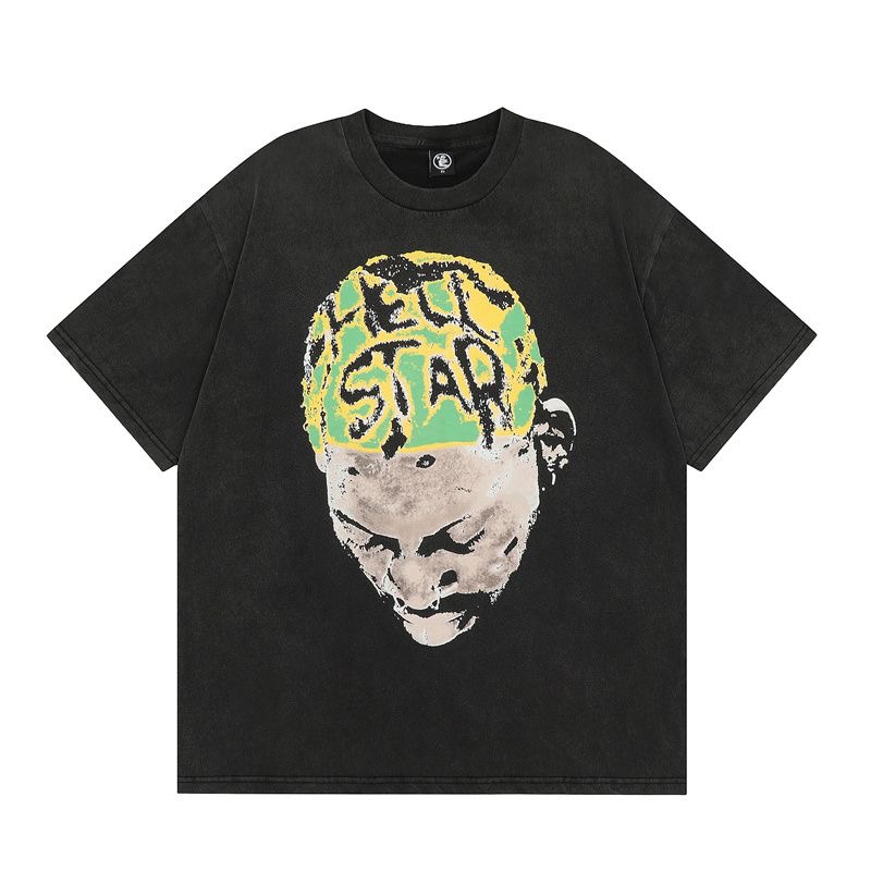 green headscarf men T black