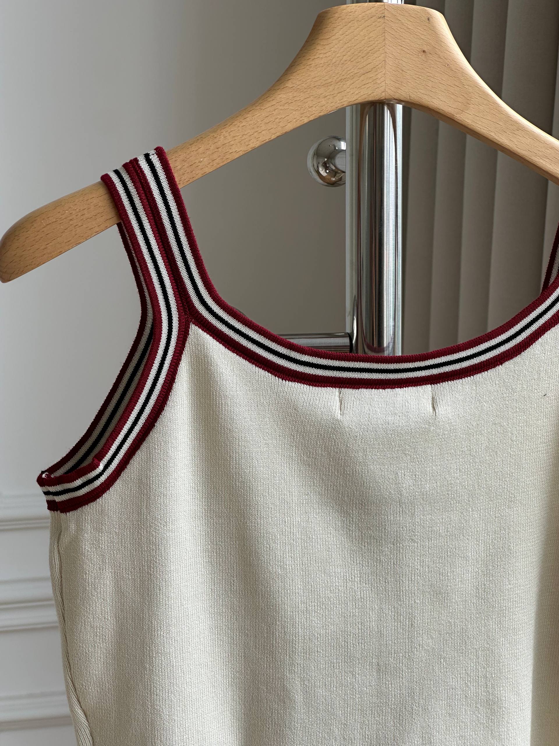Miu Miu Knit Tank Top & Pleated Skirt Set