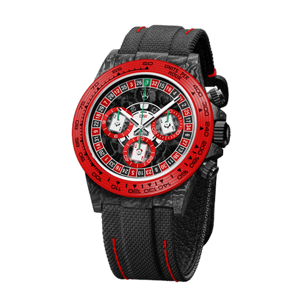 ROLEX Diw Daytona carbon lucky player 2 (casino v.2) 40mm oyster black【1:1 Replica】