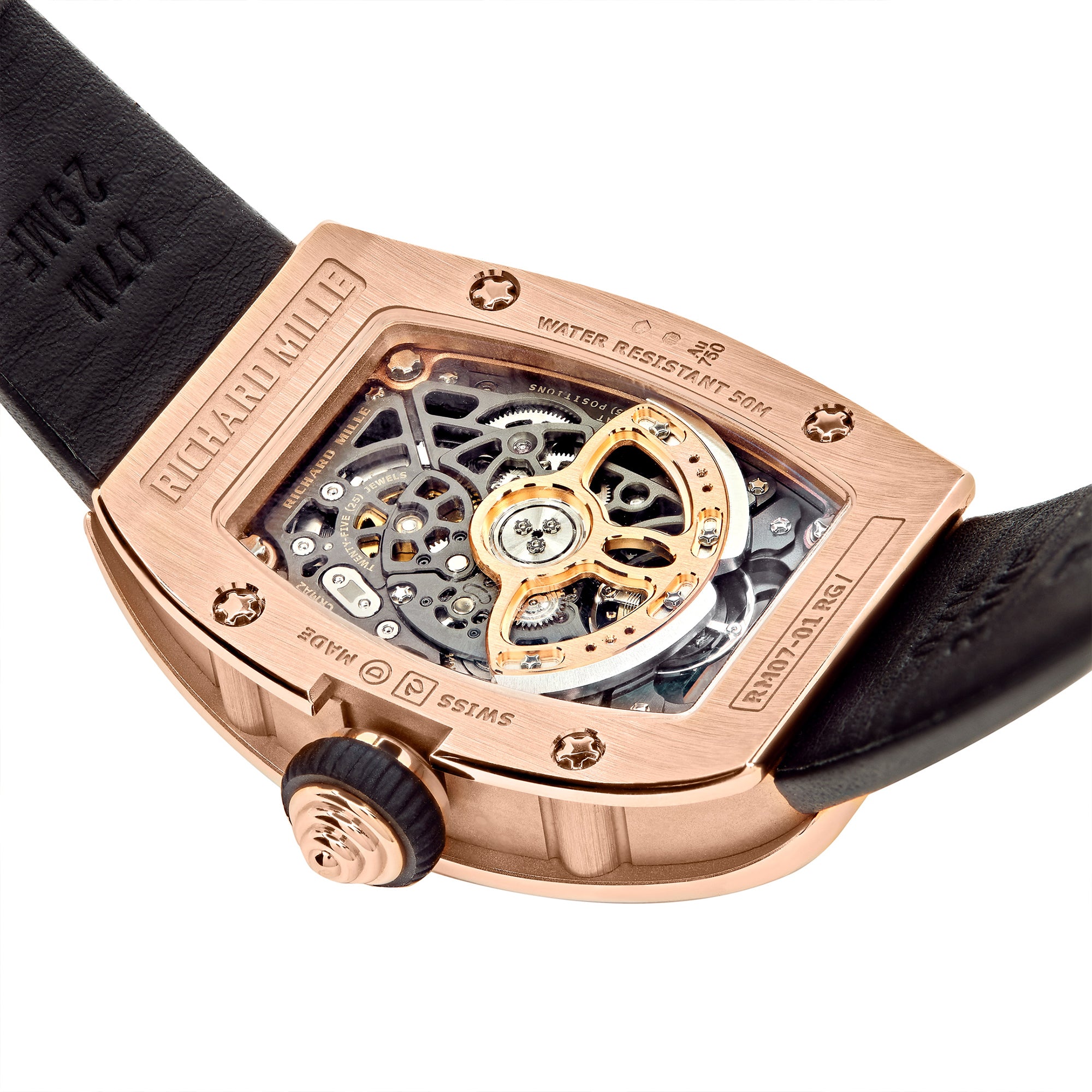 Richard Mille Ladies' Rose Gold Diamond Set RM07-01【1:1 Replica】