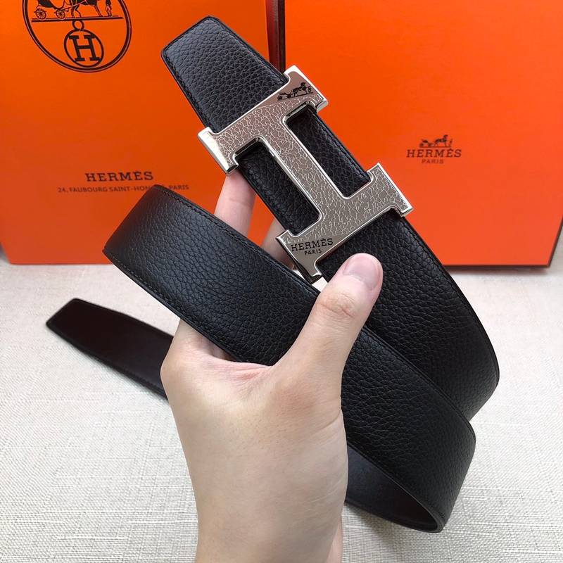 Hermes H Belt Buckle & Reversible Black For Women, Women Belt 380MM