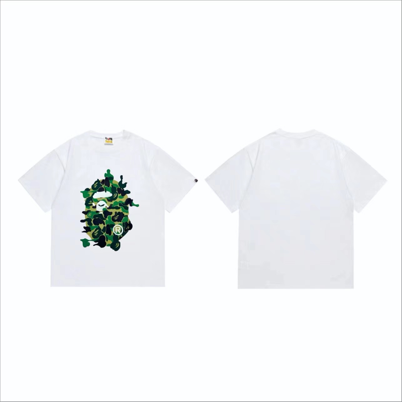 ABC camo rebuild big ape man head tee